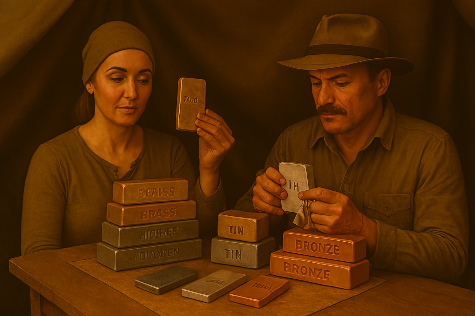 Miscellaneous Bullion Collection – Unique Metals and Custom Forms Including Titanium, Aluminum, Brass, Pewter, and Sculpted Ingots from World-Class Mints