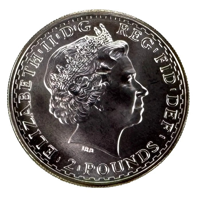 2010 Great Britain Britannia 1 oz Coin BU Corinthian Majesty in Britannia Silver