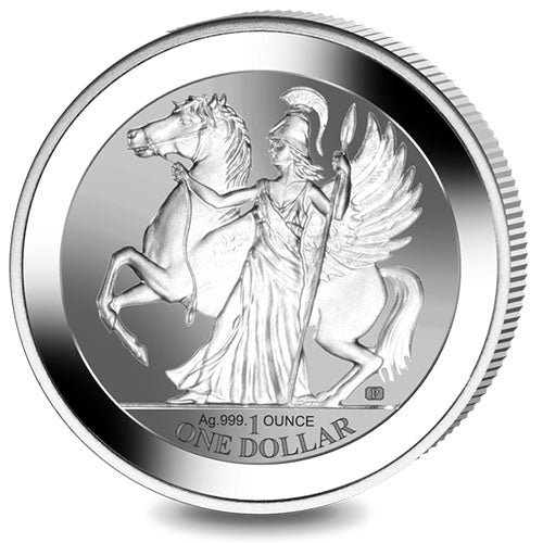 2017-P British Virgin Islands 1 oz Silver Pegasus Reverse Proof – Mythic Beauty