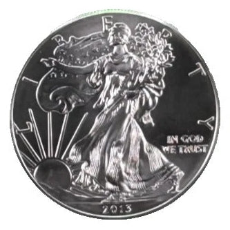 2013 American Silver Eagle * 1 oz .999 Fine Silver * BU Condition * Free Capsule