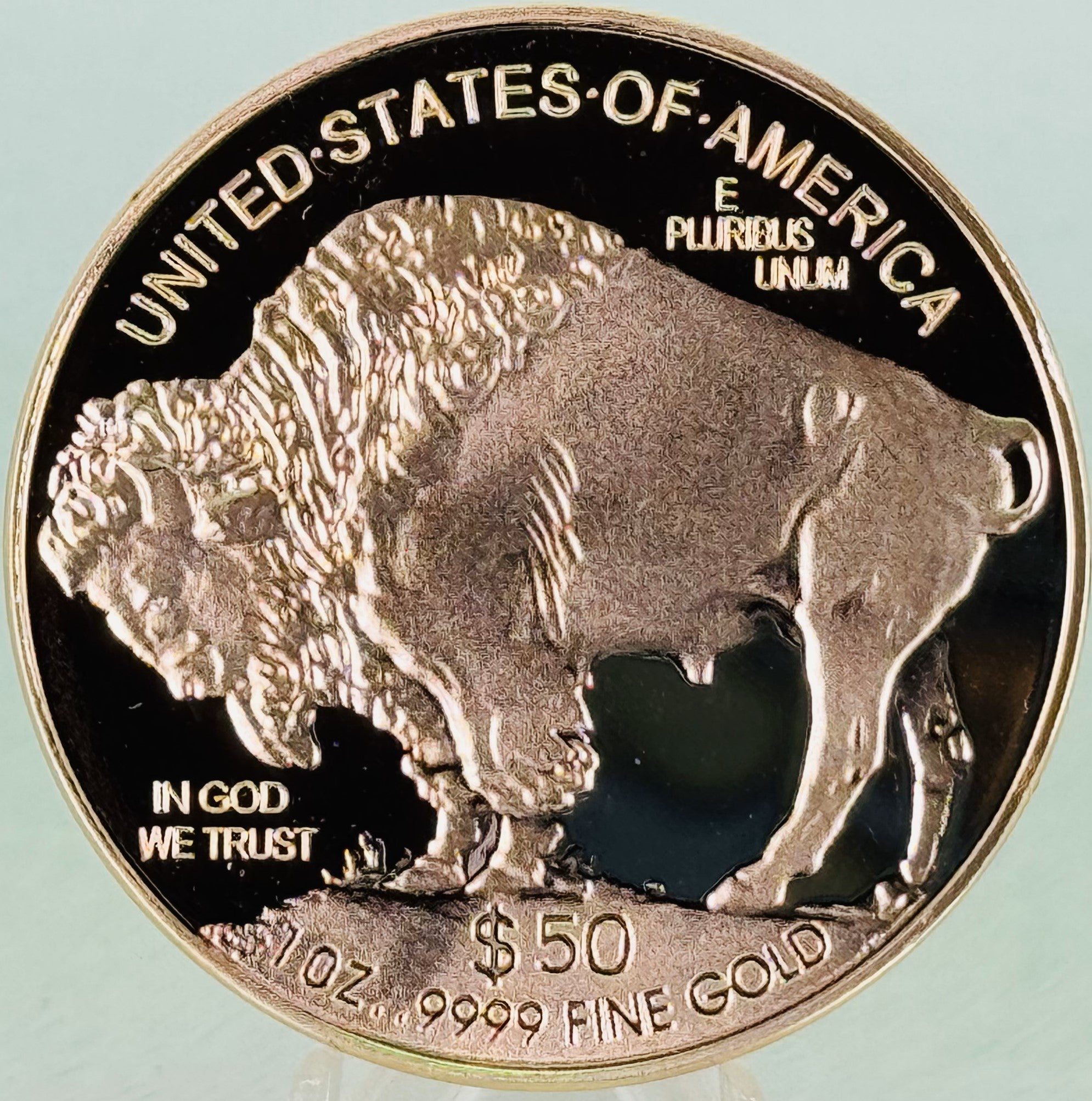 2011 24K Gold Plated AMERICAN GOLD BUFFALO Indian Head Coin * Free Capsule