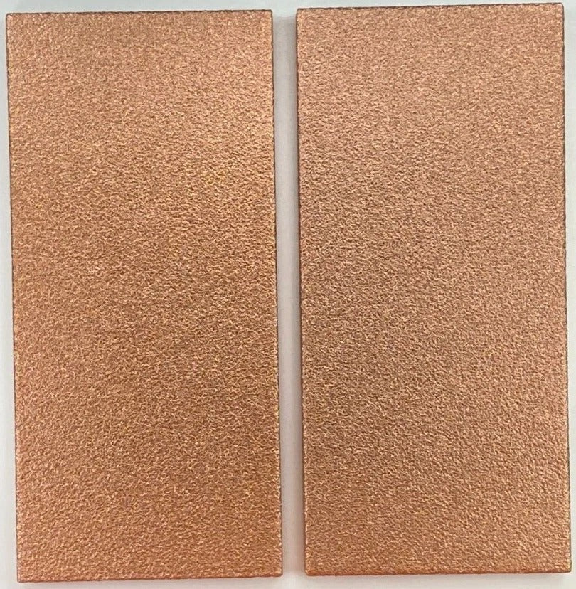 Copper Art Bars * 1 Lb. Each * Fine .999 Bullion * Lot of Two Bitcoin Logo Bars