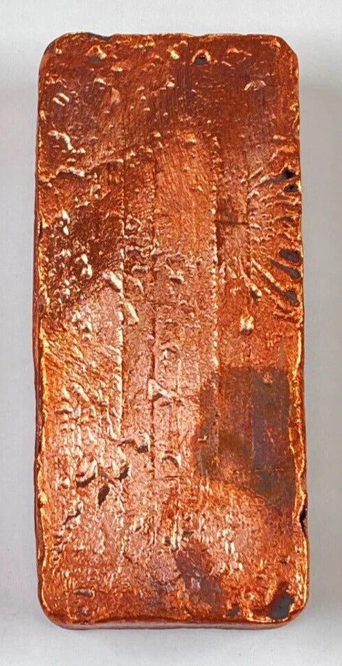 Copper Bars * Loaf Style Ingot * 1.42 Lbs. * 99.9 Bullion * Smooth Finish