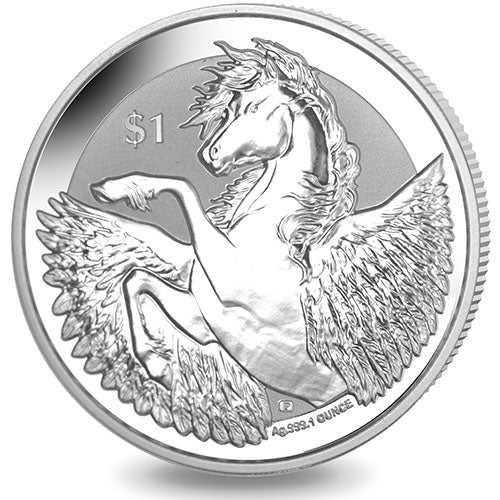 2018 BVI Silver Pegasus Reverse Frosted BU Proof Coin * Mythic Beauty * Plus Free Capsule