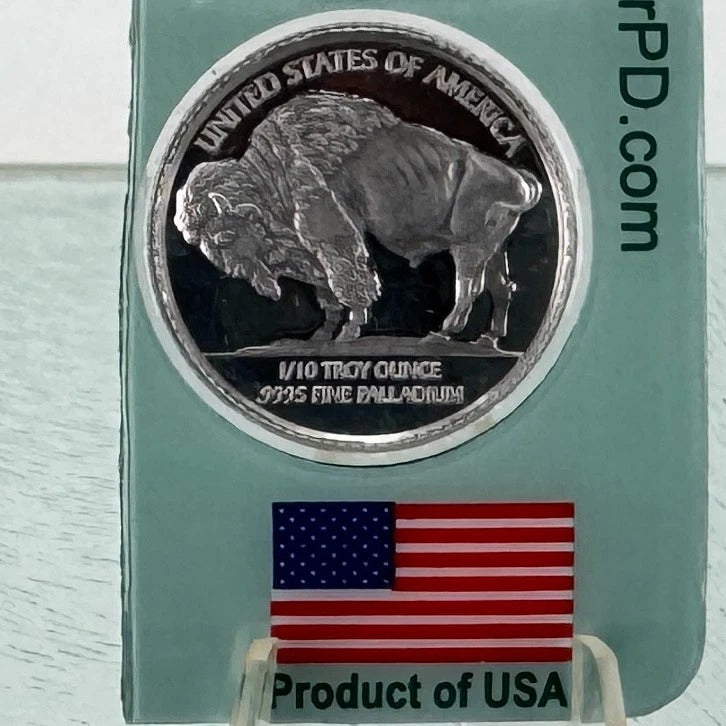 2004 Lewis & Clark Buffalo Johnson Matthey & Stillwater Mint * 1/10 Ounce Palladium