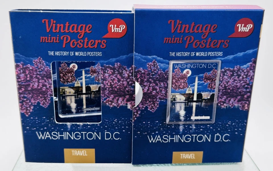 Niue 2015 $1 Vintage Mini Posters “Washington D.C.” – PAMP Suisse 1/2 Oz Silver Bar