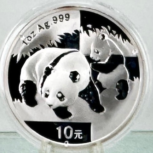 2008 Chinese Silver Panda * 30g 10 Yuan * BU .999 Fine Silver Bullion Coin * Plus Free Capsule