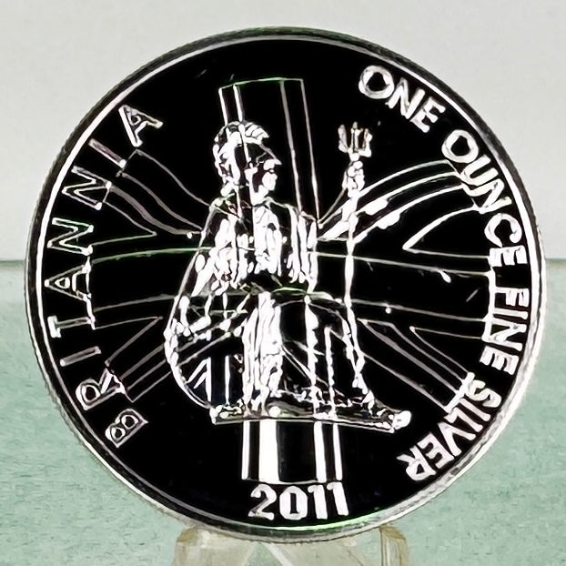 2011 Great Britain Britannia 1 oz Silver Coin * BU Condition Plus Free Capsule