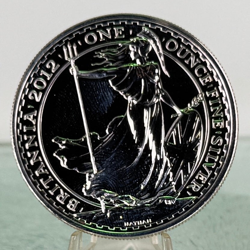 2012 Great Britain Britannia 1 oz Silver Coin BU Final Year of Britannia Silver