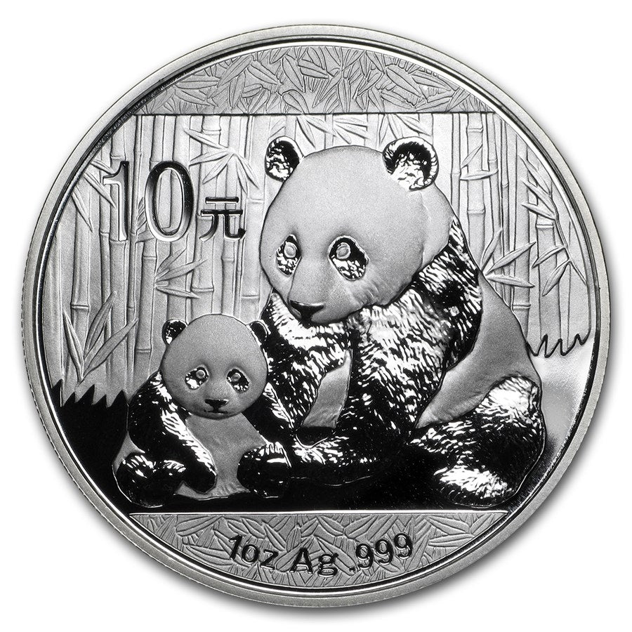 2012 Chinese Silver Panda * 30g 10 Yuan * BU .999 Fine Silver Bullion Coin * Plus Free Capsule