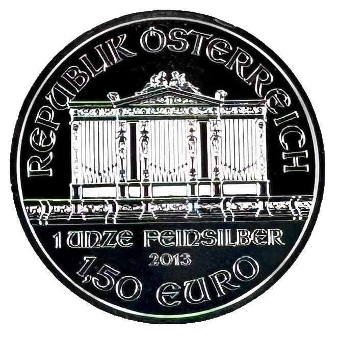 2013 Austrian Philharmonic Coin * 1oz Fine Silver * BU Condition + Free Capsule