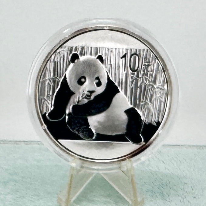 2015 Chinese Silver Panda * 30g 10 Yuan * BU .999 Fine Silver Bullion Coin * Plus Free Capsule
