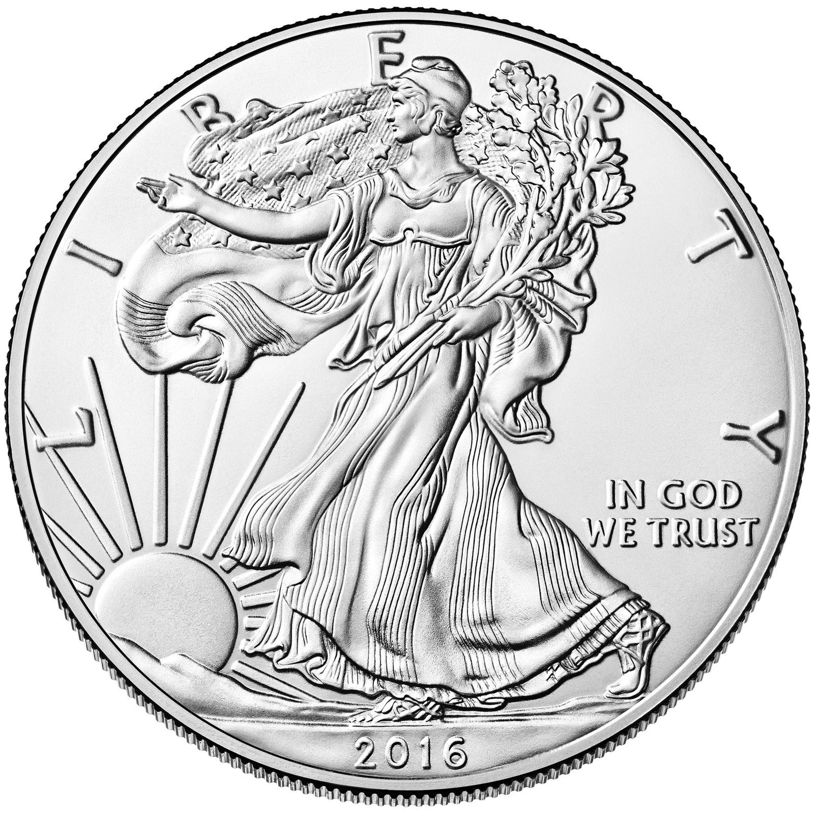 2016 American Silver Eagle * 1 oz .999 Fine Silver * BU Condition * Plus Free Capsule