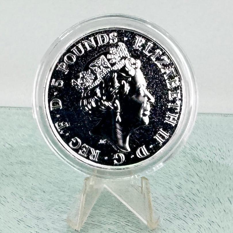 2016 British Queen’s Beasts * Lion of England * 2 oz Silver Coin * Plus Free Capsule