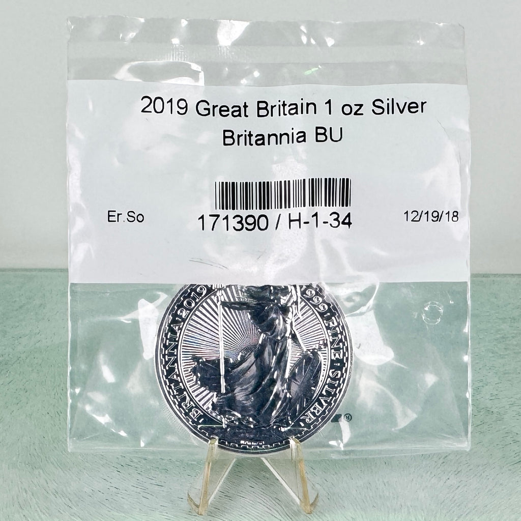 2019 Great Britain Britannia £2 * 1 oz .999 Fine Silver * APMEX Sealed Key Date