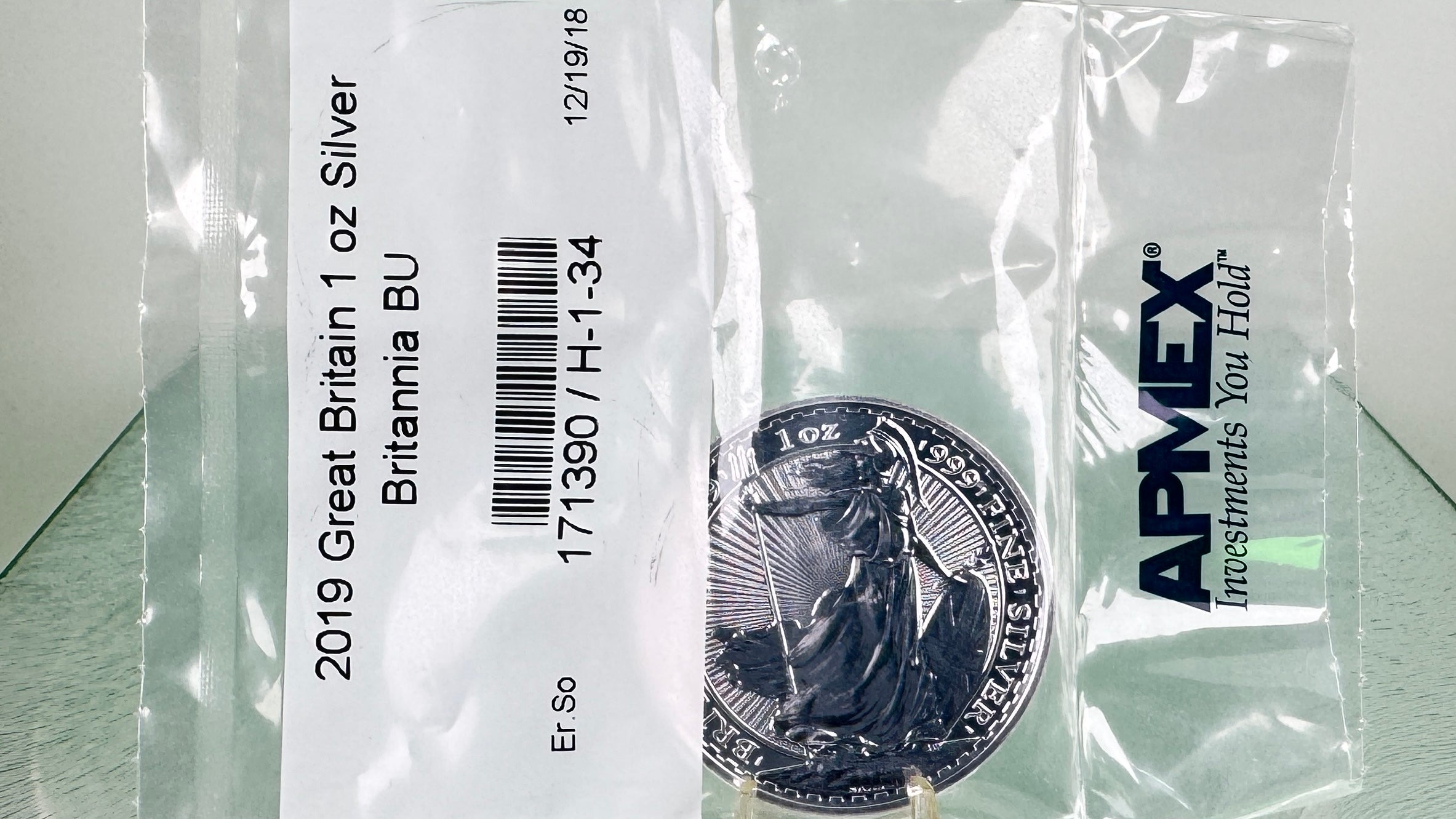 2019 Great Britain Britannia £2 * 1 oz .999 Fine Silver * APMEX Sealed Key Date