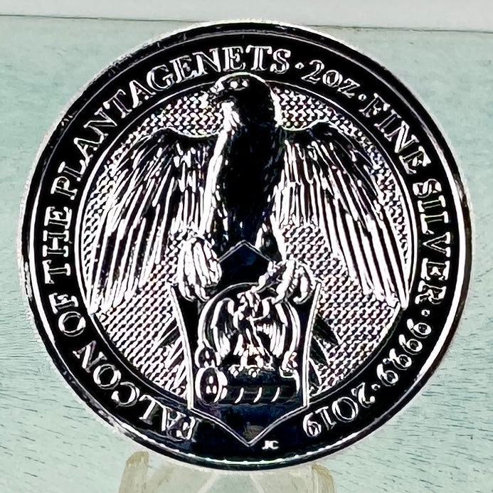 2019 British Queen’s Beasts * Falcon of the Plantagenets 2 oz Silver Coin (.9999) Fine Bullion