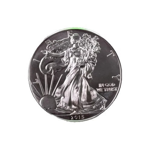 2015 American Silver Eagle * 1 oz .999 Fine Silver * BU Condition * Plus Free Capsule
