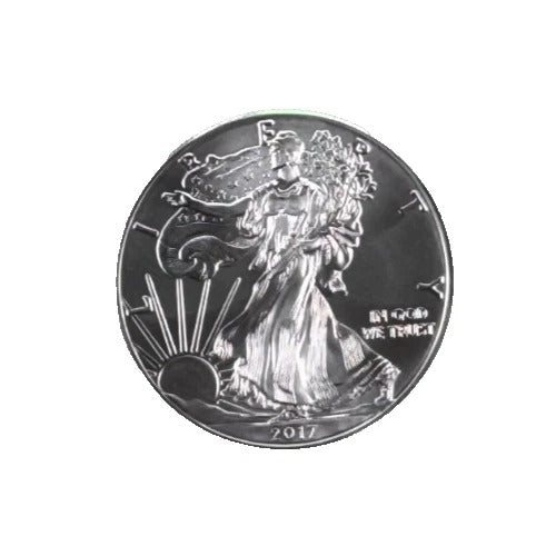 2017 American Silver Eagle * 1 oz .999 Fine Silver * BU Condition * Plus Free Capsule
