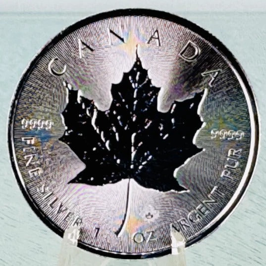 2018 Canada Silver Maple Leaf Reverse Proof * Maple Leaf Privy * Free Capsule