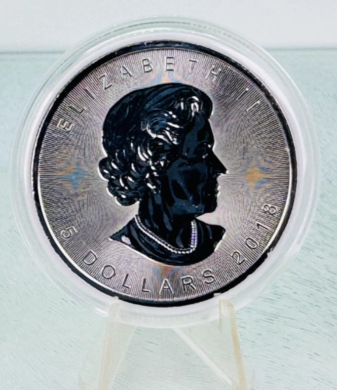 2018 Canada Silver Maple Leaf Reverse Proof * Maple Leaf Privy * Free Capsule