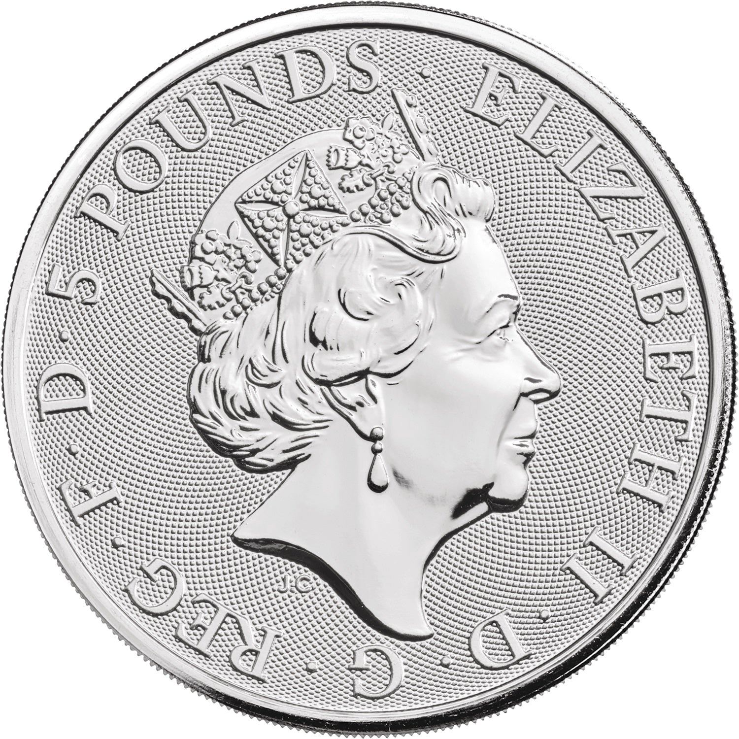 2020 British Queen’s Beast * White Lion of Mortimer * 2 oz Silver * Mint Package