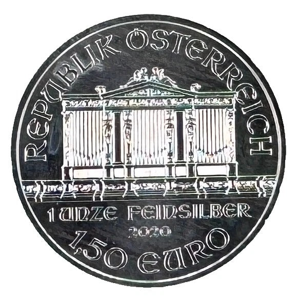 2020 Austrian Philharmonic Coin * 1oz Fine Silver * BU Condition * Plus Free Capsule