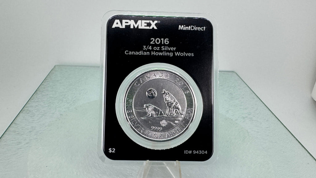 2016 Canada $2 Two Howling Wolves * 3/4 oz .9999 Fine Silver * APMEX Mint Direct®