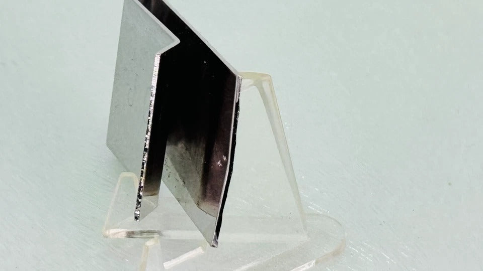 Vintage Swank Silver-Tone Money Clip * Unique Engraved Star Design * J.C. on Reverse Side