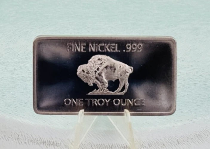 Osbourne Mint Solid Nickel Buffalo Art Bars * New Uncirculated Condition