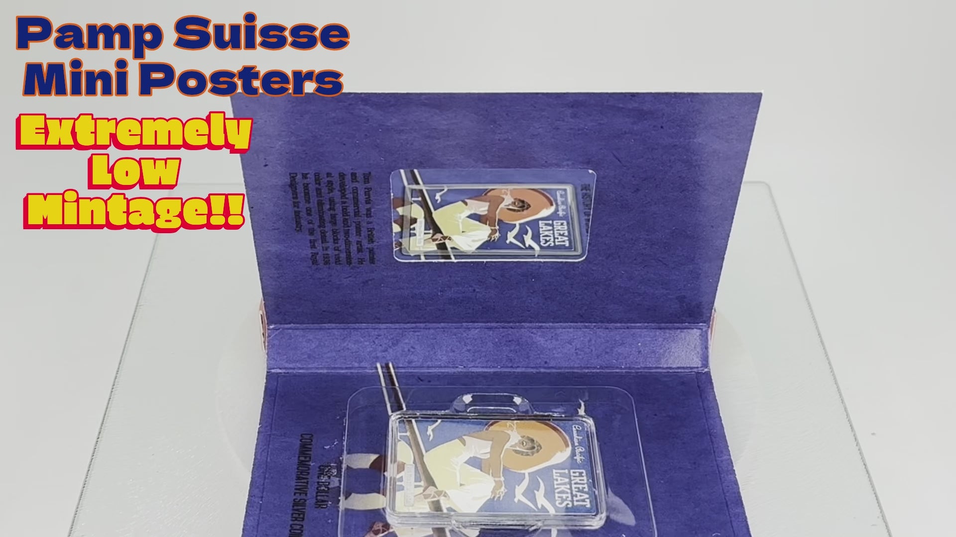 Niue 2015 $1 Vintage Mini Posters “Great Lakes” – JVP & PAMP 1/2 Oz Pure Silver Bar