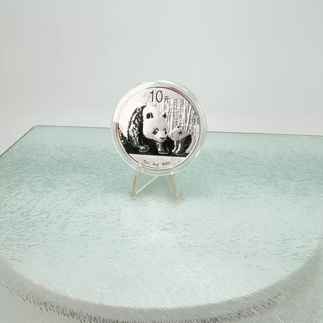 2011 Chinese Silver Panda * 30g 10 Yuan * BU .999 Fine Silver Bullion Coin * Plus Free Capsule