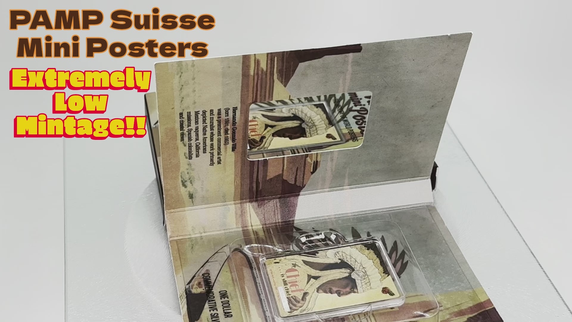 Niue 2015 $1 Vintage Mini Posters “The Chief” – JVP & PAMP 1/2 Oz Pure Silver