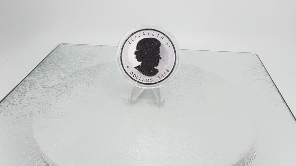 2018 Canadian Maple Leaf * Edison Bulb Privy * Silver Reverse Proof * Plus Free Capsule
