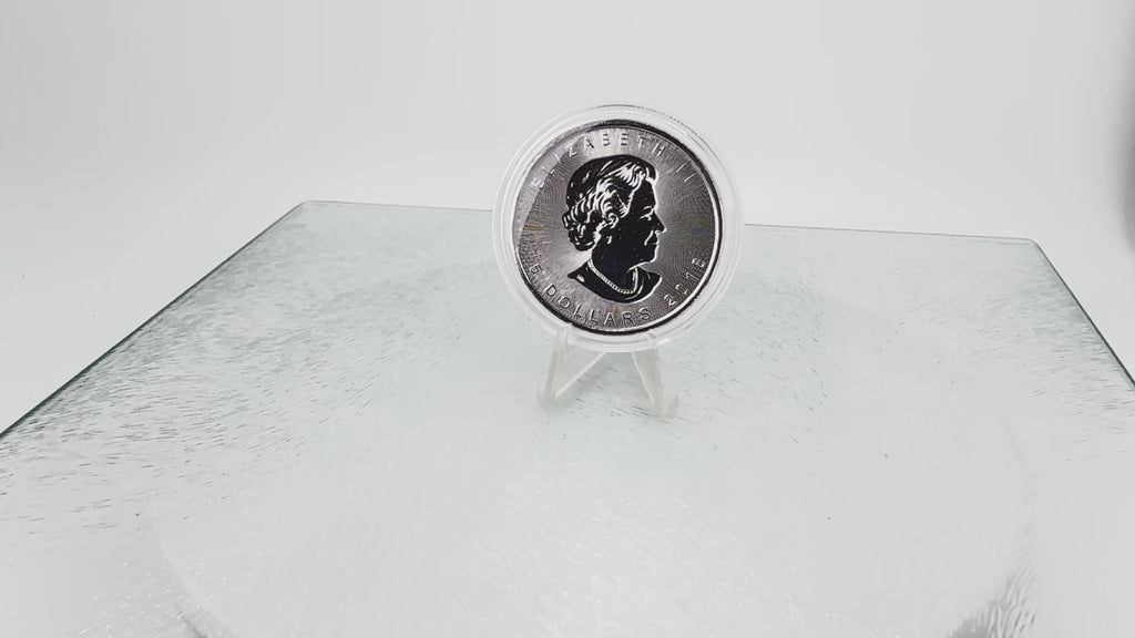 2018 Canada Silver Maple Leaf Reverse Proof * Maple Leaf Privy * Free Capsule