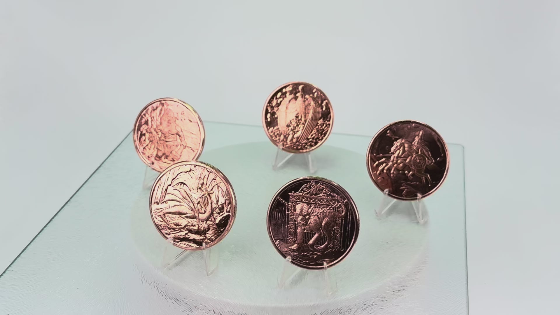 Copper Art Coins * Nordic Creatures Series * Five-Piece Set * Fine .999 Bullion