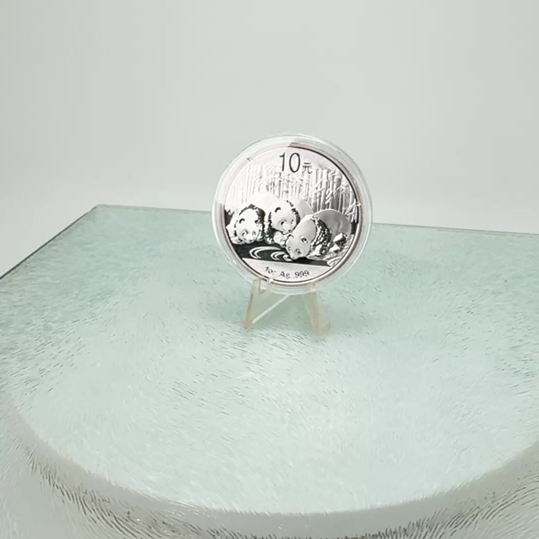 2013 Chinese Silver Panda * 30g 10 Yuan * BU .999 Fine Silver Bullion Coin * Plus Free Capsule (Copy)