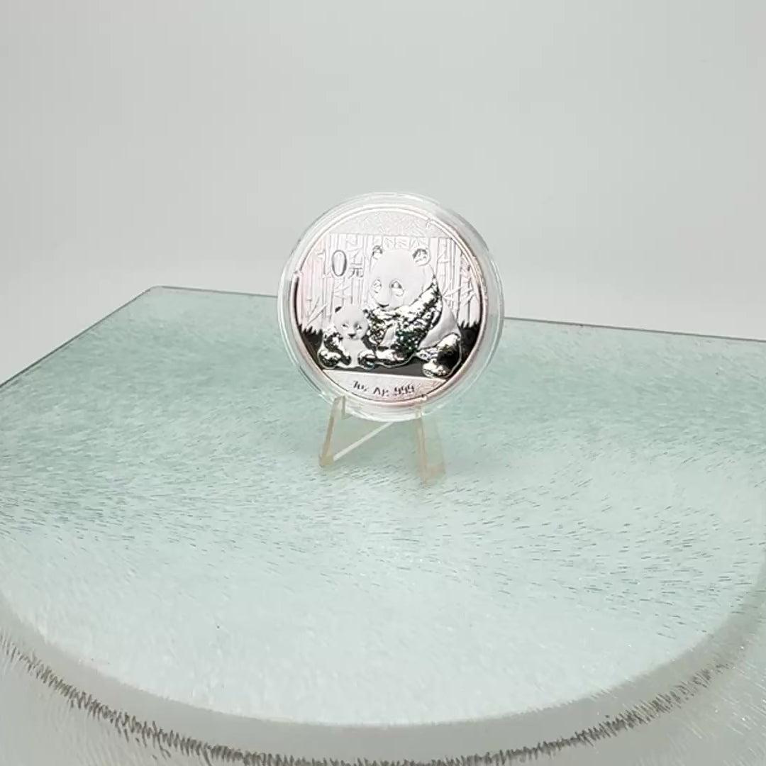 2012 Chinese Silver Panda * 30g 10 Yuan * BU .999 Fine Silver Bullion Coin * Plus Free Capsule