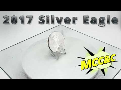 2017 American Silver Eagle * 1 oz .999 Fine Silver * BU Condition * Plus Free Capsule