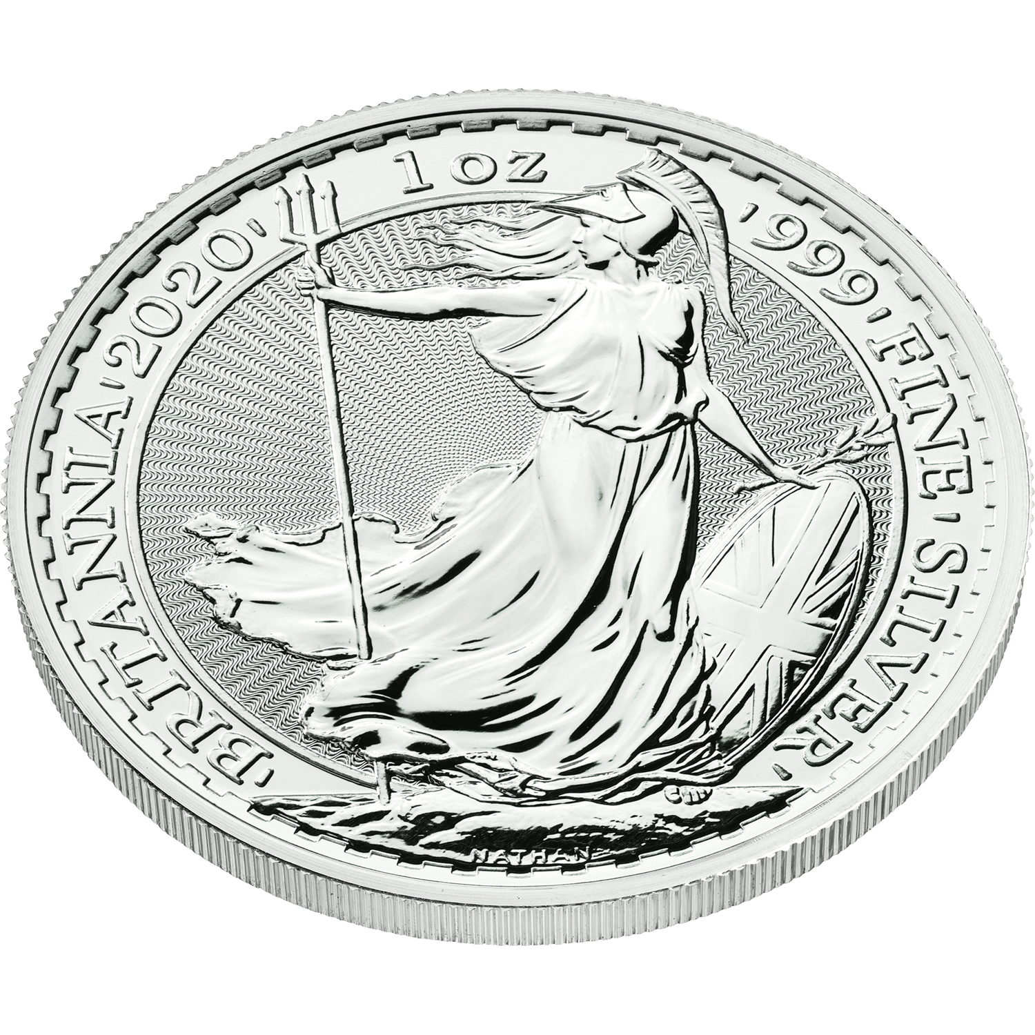 2020 Great Britain Britannia £2 * 1 oz .999 Fine Silver * Original Mint Sleeve