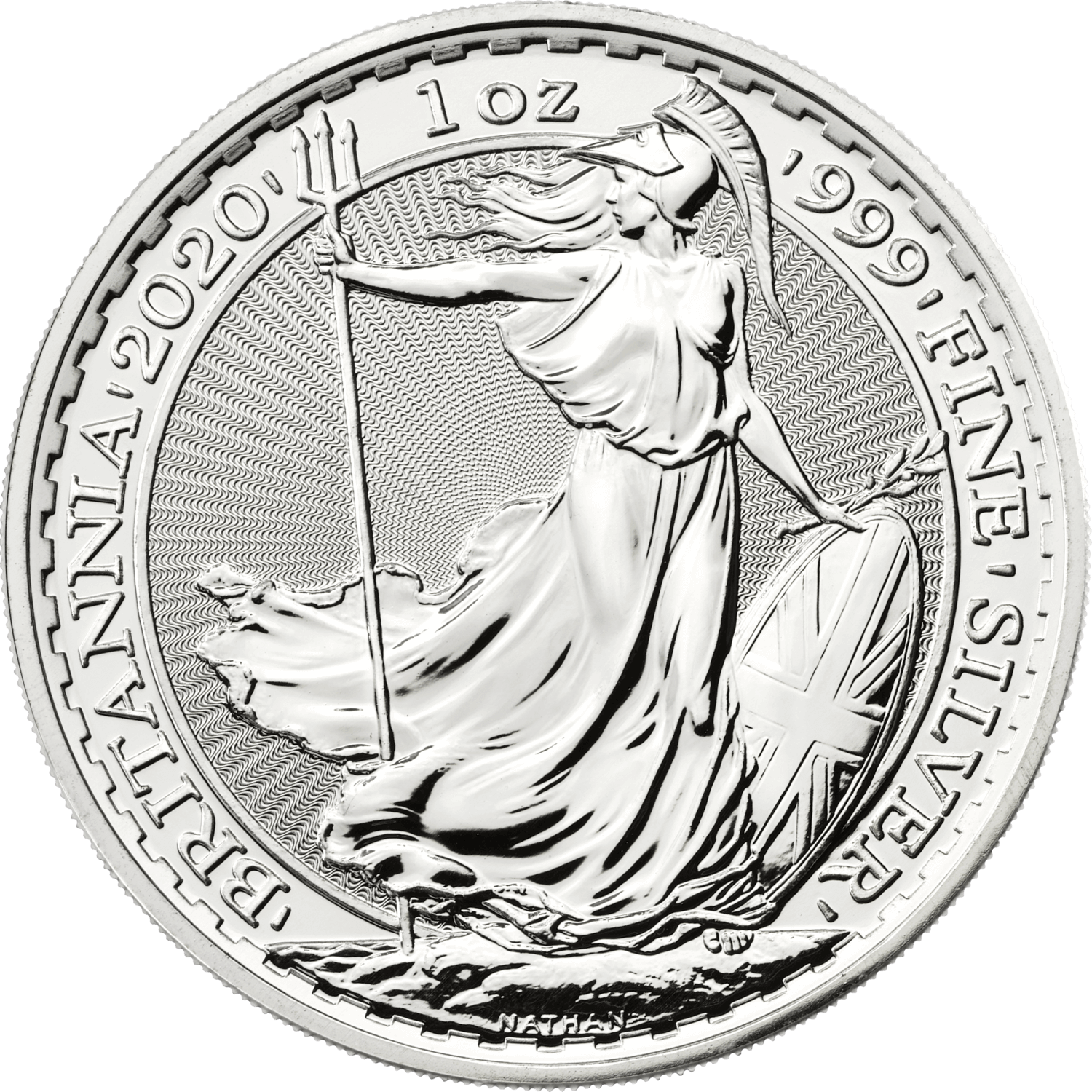2020 Great Britain Britannia £2 * 1 oz .999 Fine Silver * Original Mint Sleeve